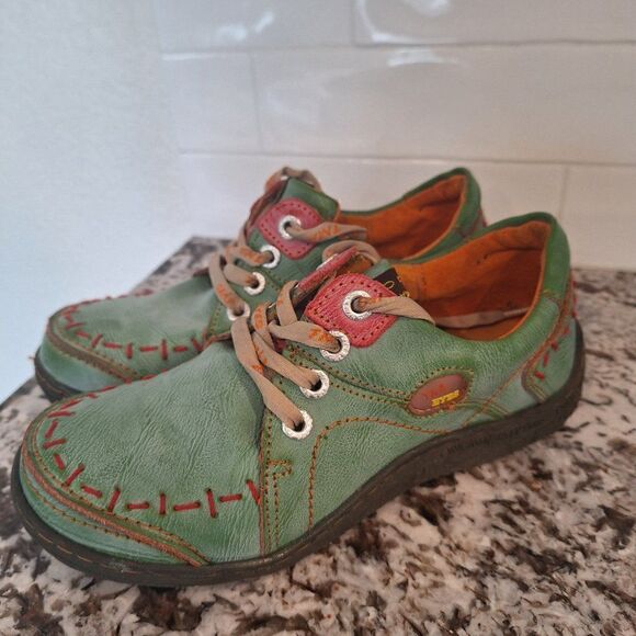 TMA EYES  Shoes‎ Leather Lace Up  Comfort walking Sneaker Womens size 8 - Picture 4 of 8